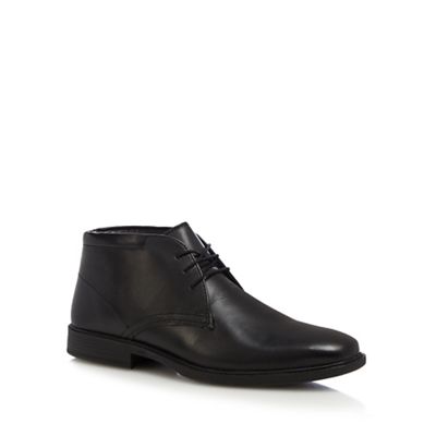 The Collection Black 'Halifax' leather chukka boots